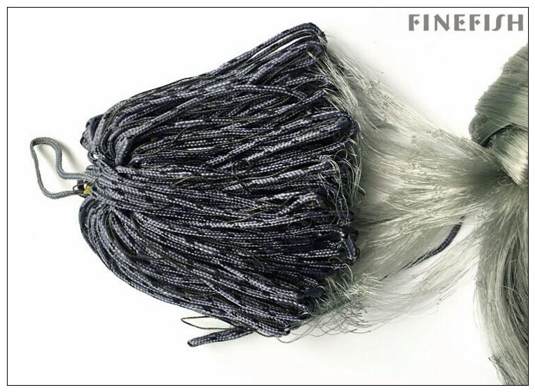 Finfisk finland fiskenet monofilament garnnet enkeltlag fiskenet størrelse 1.8*30m fangst fiskerinetværk klæbrigt mesh