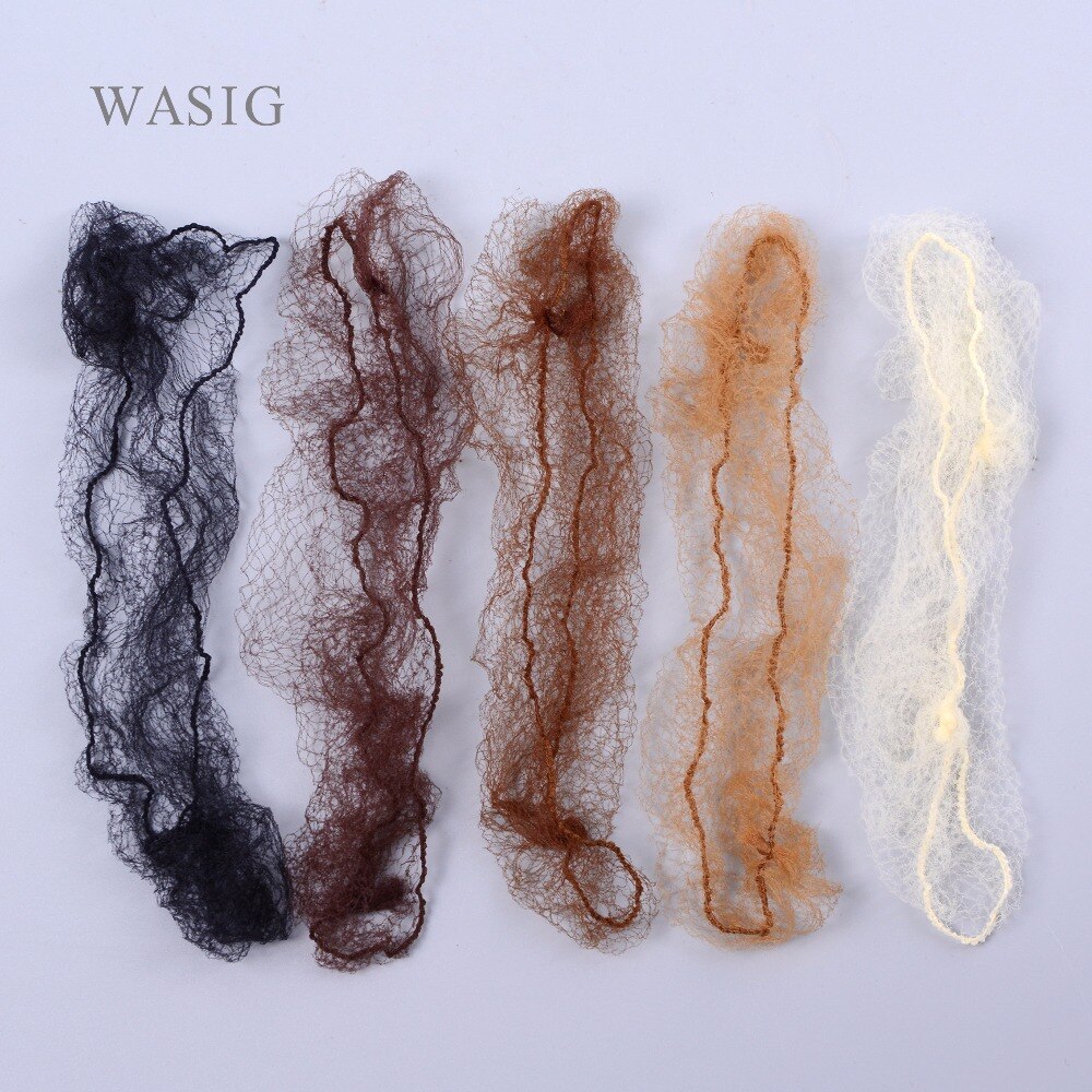 100 PCS nylon hair net/ Hair Extension Weaving cap brown hairnets