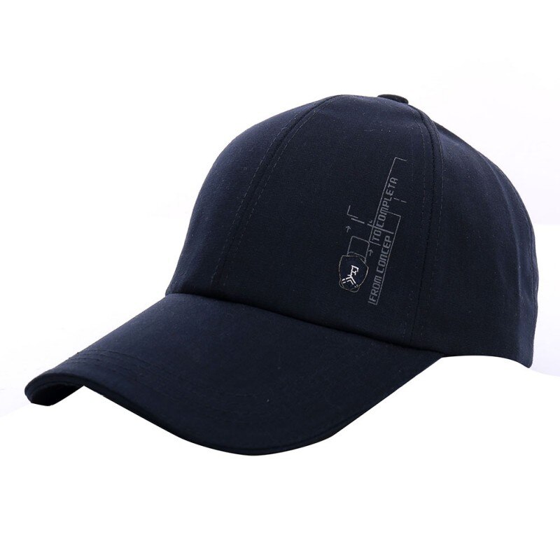 6 kleuren Verstelbare Outdoor Sport Zonnehoed Outdoor Mannen Golf Honkbal Hip-Hop Bowler Katoen Cap: Navy