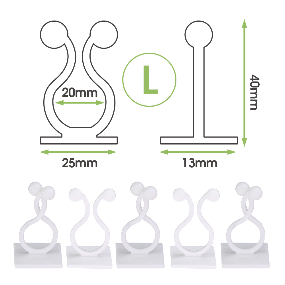 Self-Adhesive Hook for Climbing Plants Fixing to Wall Fixture Clips Supporting Wire Fastener Indoor Garden Home Vines Traction: S / Gold