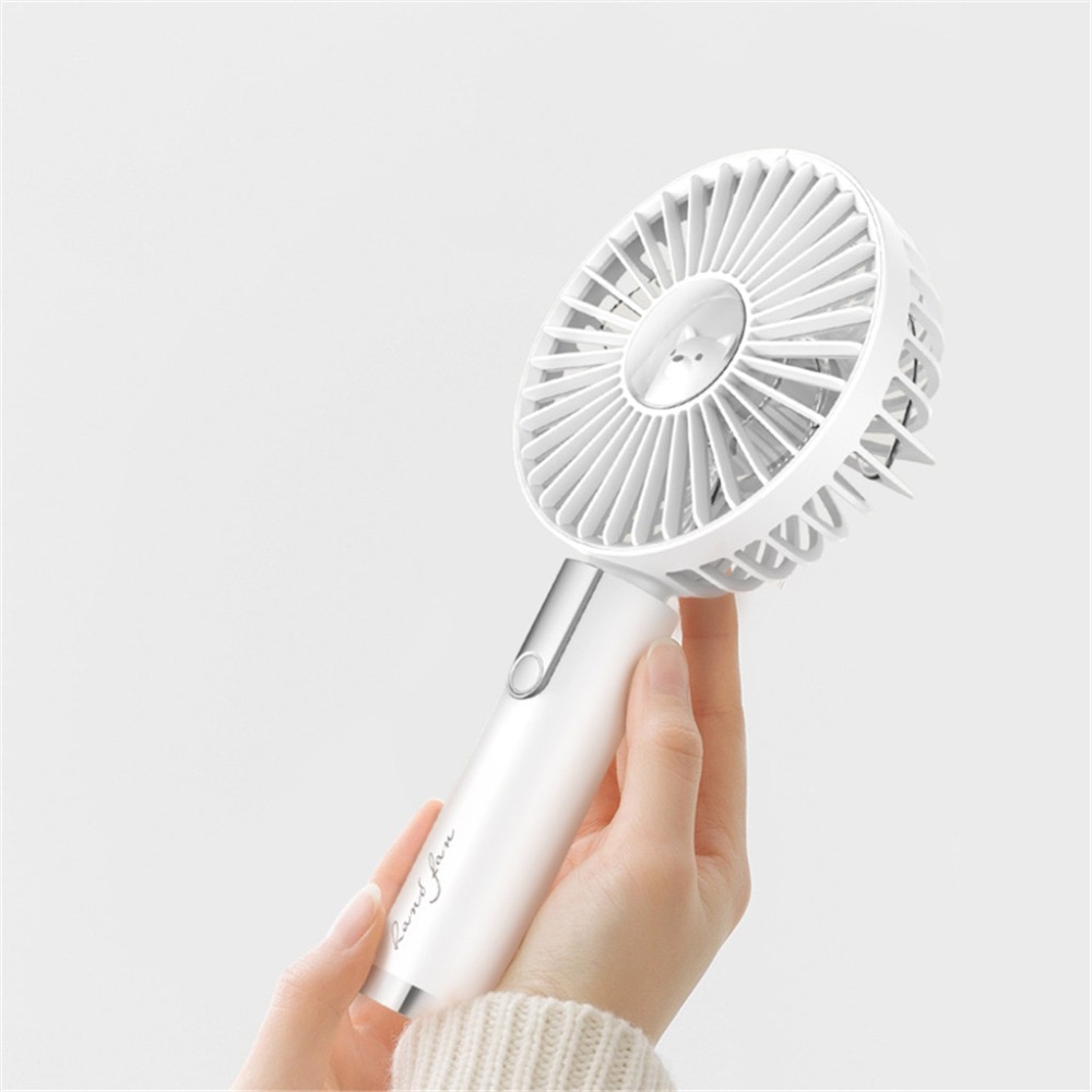 Håndholdt mini fan desktop udendørs bærbare hånd fans usb genopladelig 1200 mah batteri køler lille fan