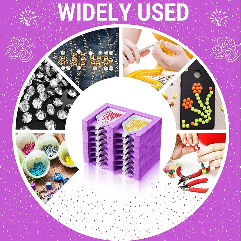 16 Slots Diamond Painting Tray Organizer Diamond Painting Accessories Tray Diamond Painting Tools Kits Organizer