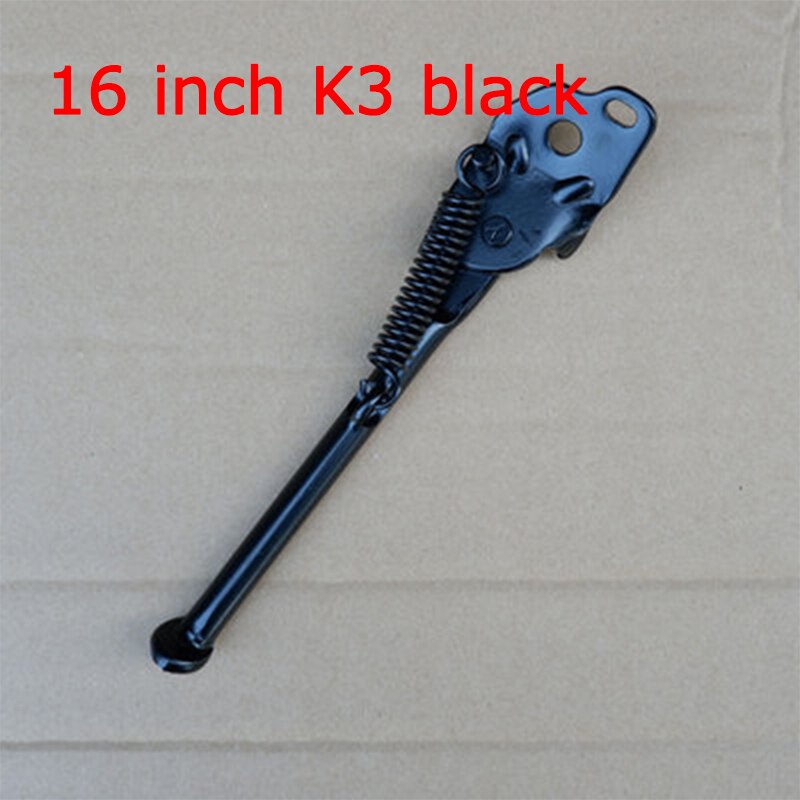 Soporte de bicicleta plegable K3 de 14/16 pulgadas para Dahon bya 412, soporte lateral, soporte de estacionamiento de aleación de aluminio ultra ligero para fnhon: 16inch K3 black