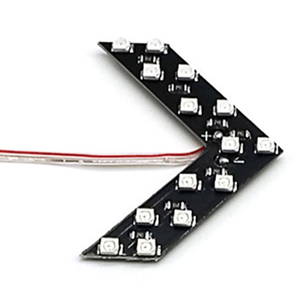 1x Universal Car Vehicle Arrow LED Lights Indicator 14 LED 3528SMD Car Rearview Side Mirror Turn Signal Light