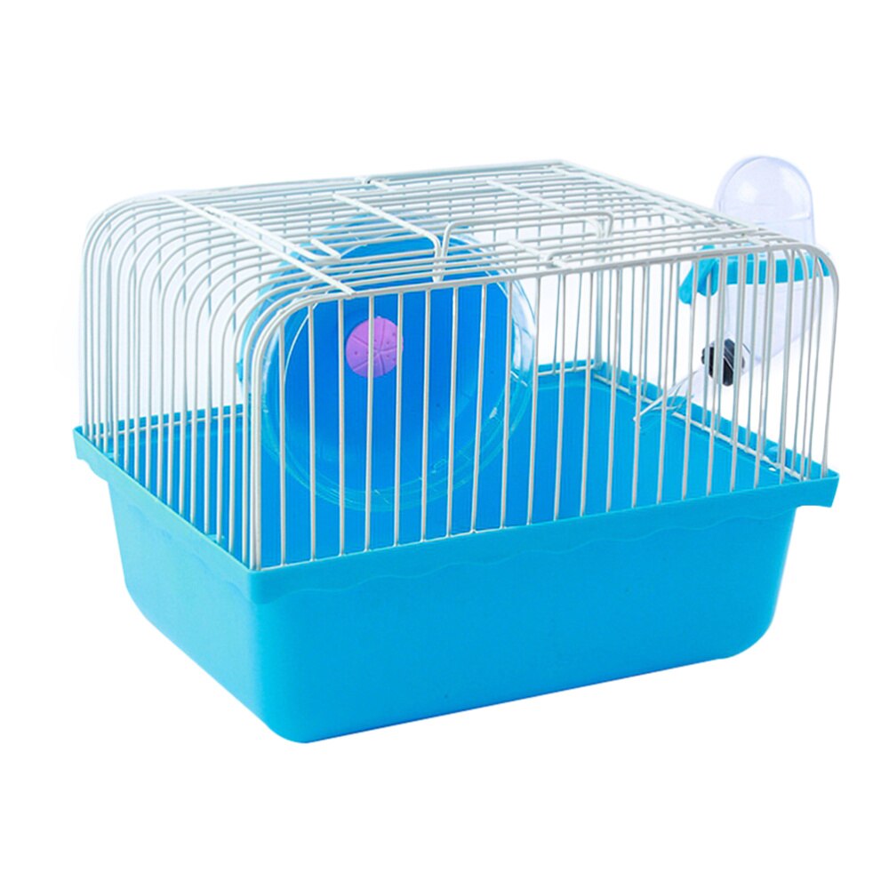 Hamster Cage Pet House Portable Small Pets House Chinchilla Hamster Travel House (Blue)