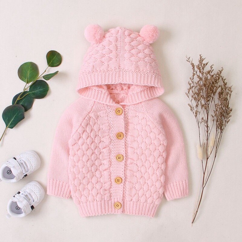 neue Baby zur Seite fahren Mantel Nette Feste Kapuze betroffen Jacke Baby Mantel Frühling Herbst Warme Kleidung Für Baby Mädchen junge: B3 L / S