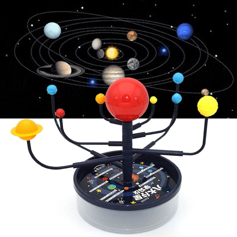 Solar System Nine Planets Model Science Kit DIY Assembly Parent-child Interaction Planetarium Toy Kids Educational Toy