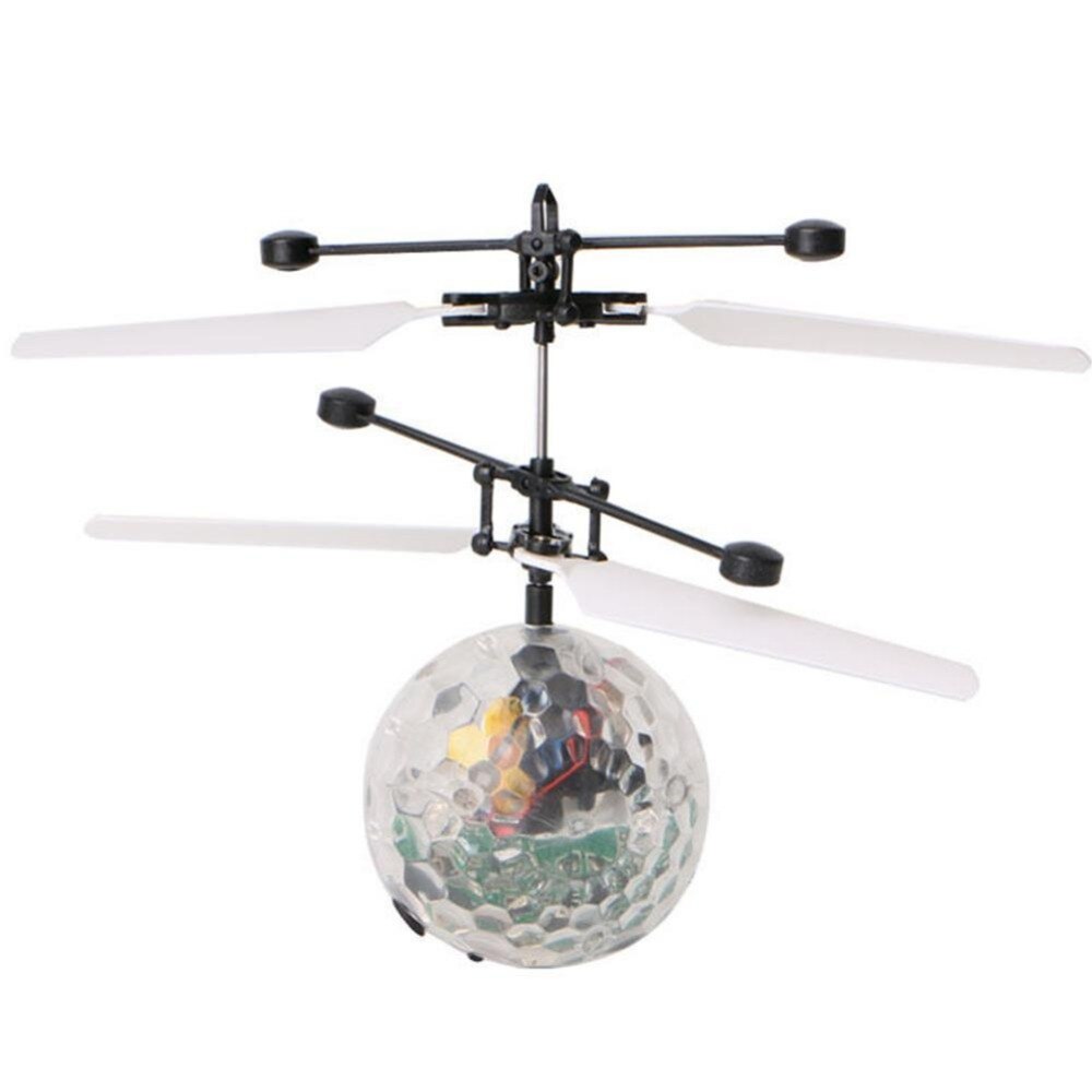 Lichtgevende Licht-up Speelgoed Glowing LED Magic Vliegende Bal Sensing Crystal Vliegende Bal Helicopter Inductie Vliegtuigen Kids