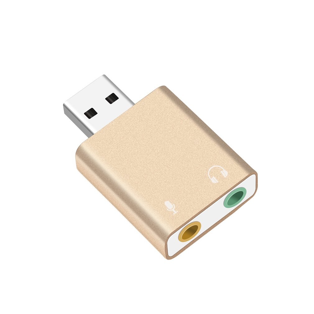 1 pièces Audio carte son Adpater Mini USB externe 2.0 7.1 CH Audio virtuel carte son adaptateur convertisseur pour ordinateur portable