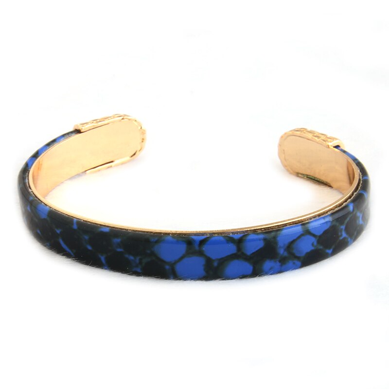 NeeFuWoFu Bracelets Coffee Leather Copper Tiger printing Bangles Woman Open Gradient Manual for National Charm Jewelry