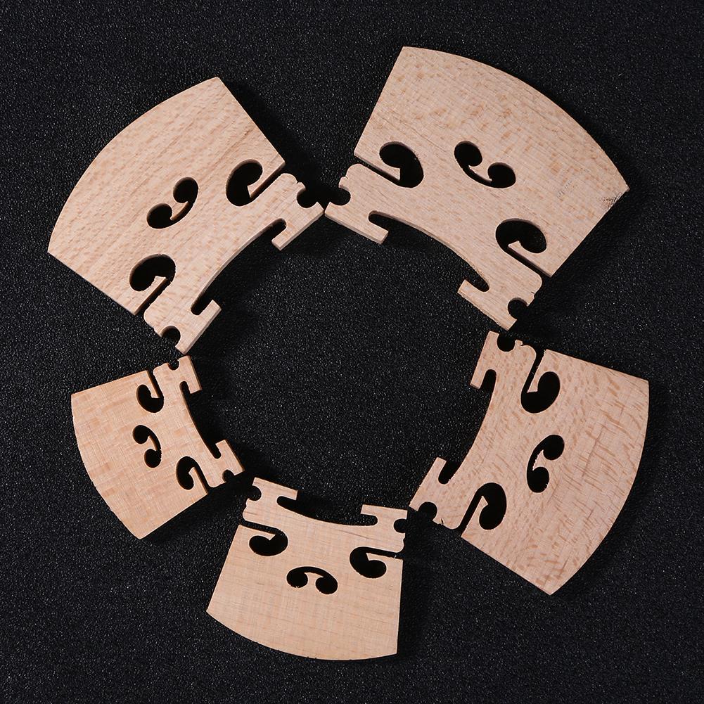 Optional Sizes Durable Violin Bridge Violin Bridges Fiddle Maple Wood for 4/4-3/4 Size Instrument Accessories Violin Strings