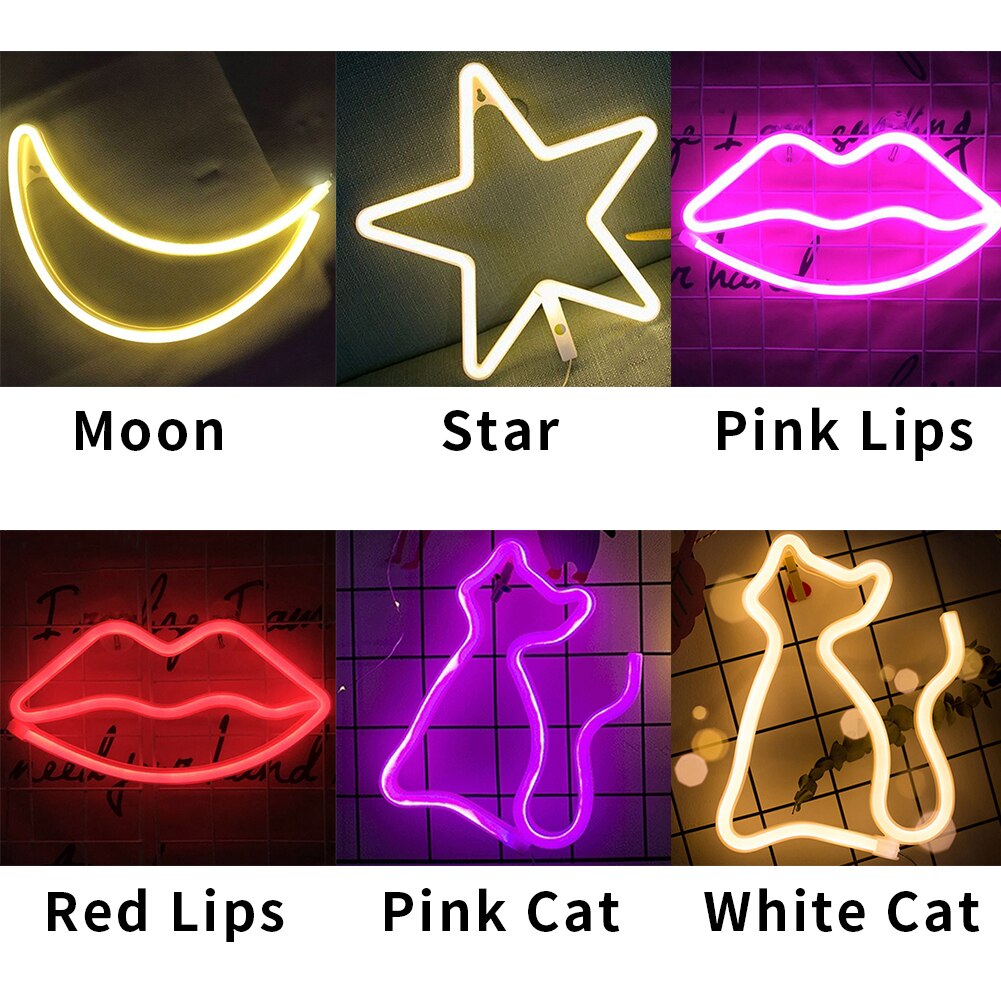 Led reklame græsplæne hjemmebåde neonlys strip bar fest have jul hotel skilte indretning indendørs udendørs foto rekvisitter