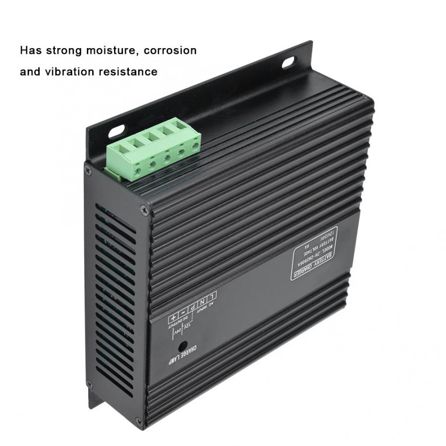 12V/24V 6A Intelligent Battery Charging Device Derv Genset Lead-Acid Battery Charger Solar Power Kit