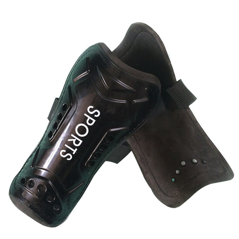 K8356 faixa ajustável ao ar livre proteção para as pernas polainas esportes segurança futebol caneleiras protetores leggings placa almofadas de proteção: Black