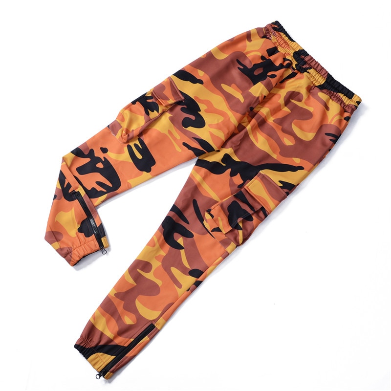Herr dagliga casual kamouflage byxor herr elastiska bekväma byxor herr camo harem byxor sport joggare byxa hane