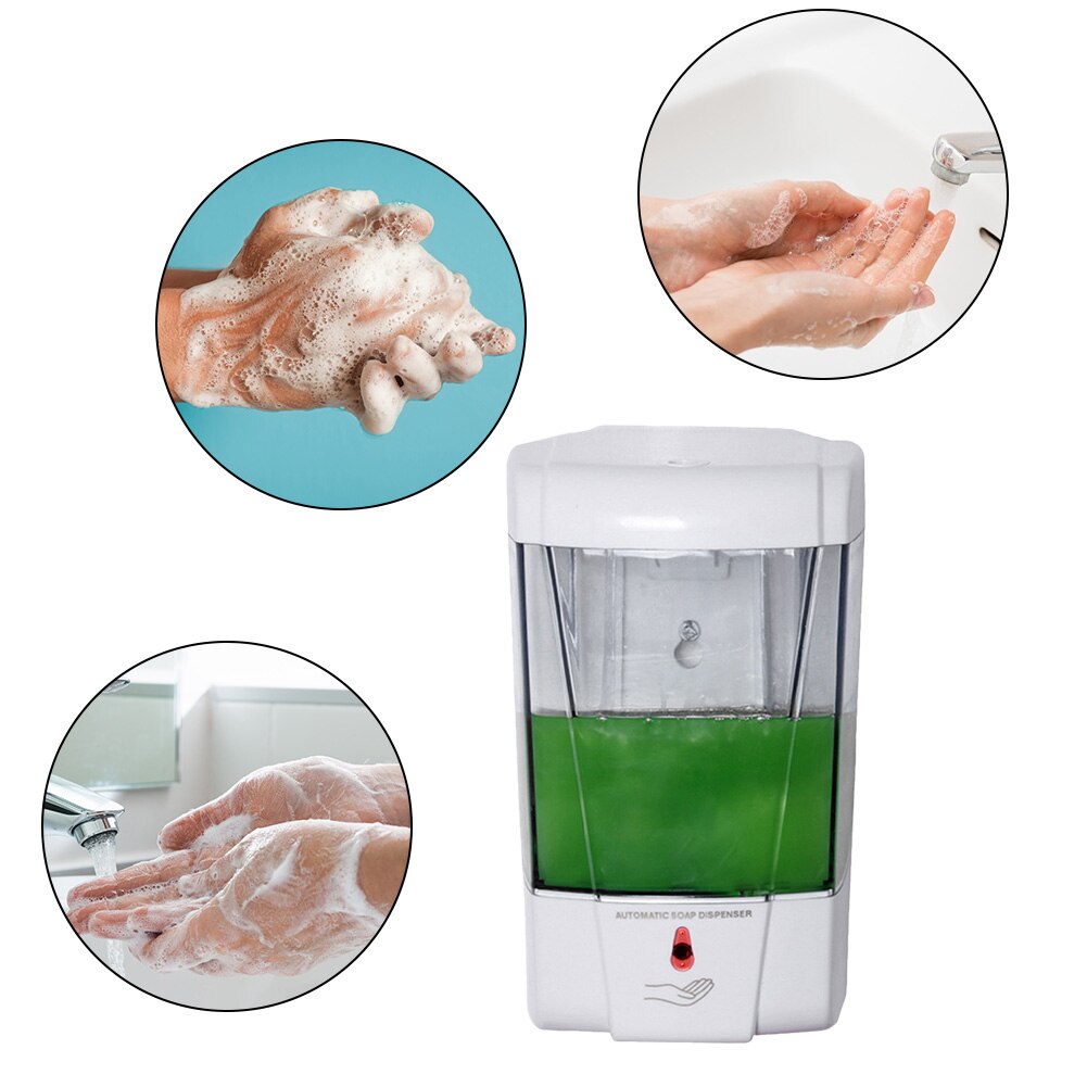 700ml Household Touch Free Touchless Wall Mounted Alcohol Auto Sensor Electric Automatic Hand Sanitizer Liquid Soap Dispenser
