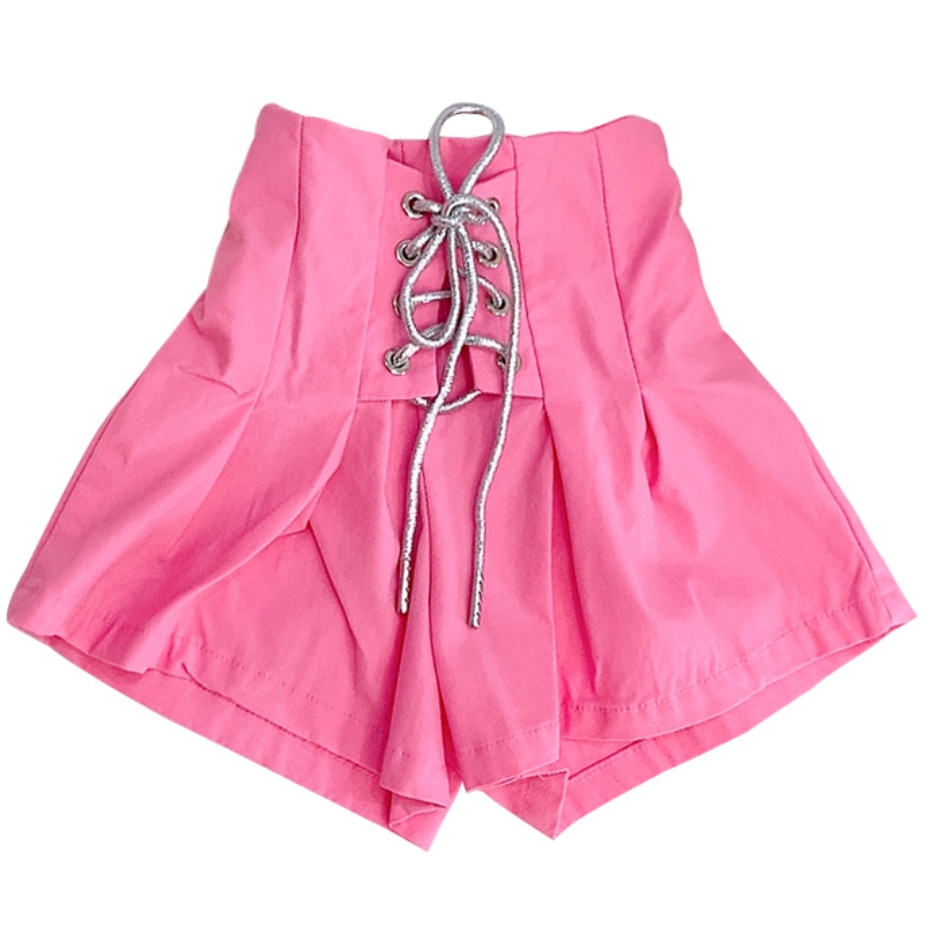 Sommer piger baby snøre shorts børn underdele børn brede ben lanterne shorts høj talje