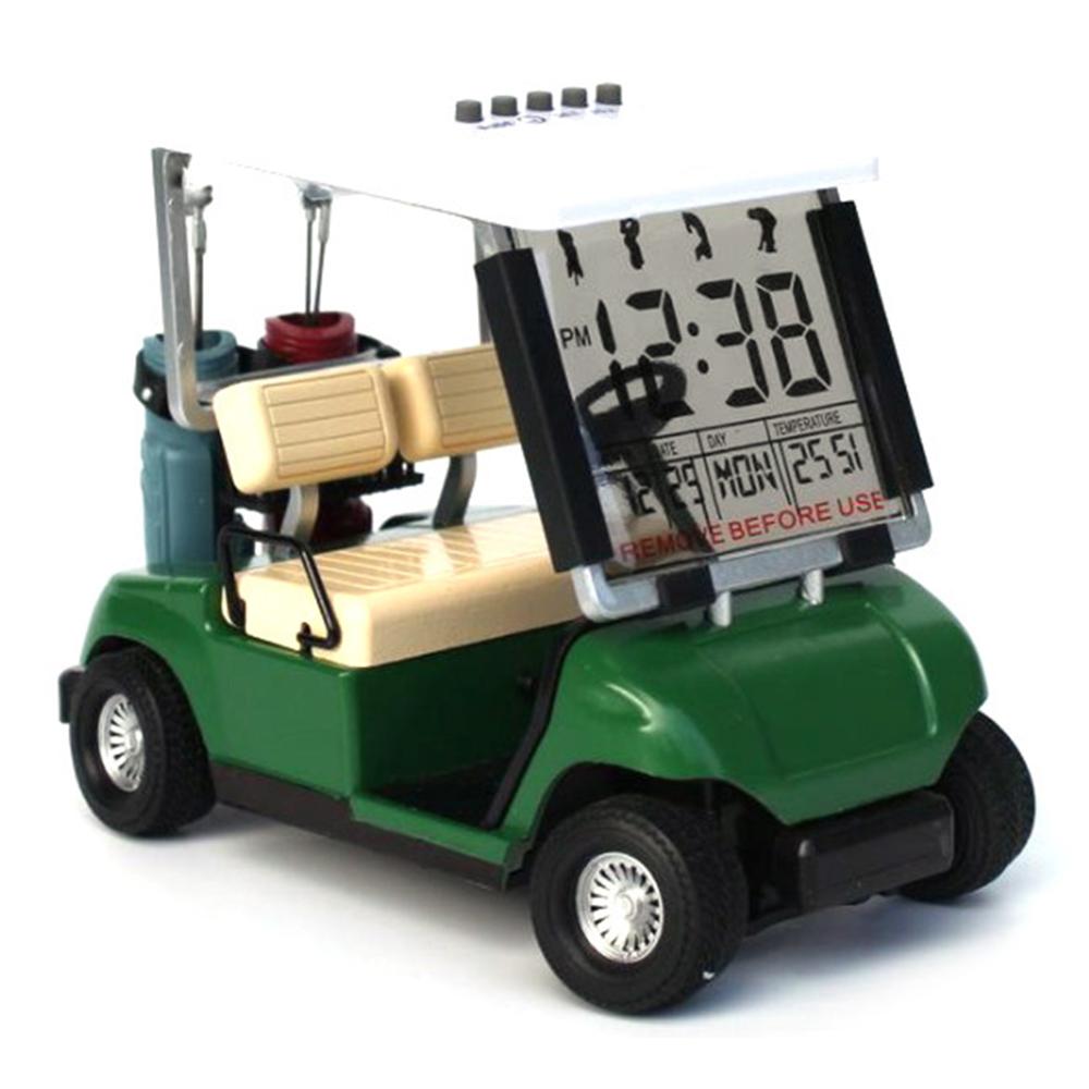 Kofull mini lcd display golfvogn ur skrivebord dekoration nyhed model