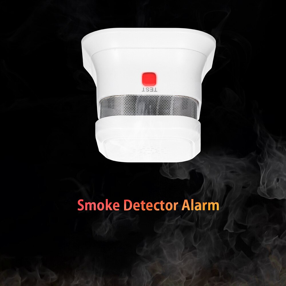 Rauchmelder Alarm Tragbare Feuer Alarme Optischer Sensor Batterie Betrieben Keine Verkabelung Erforderlich mit rot LED Anzeige