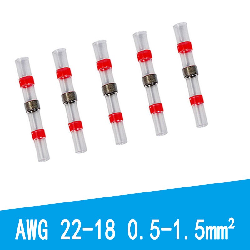20/50PCS Waterproof Solder Seal Sleeve Splice Terminals Heat Shrink Electrical Wire Connector Butt Connector Insulated Soldering: S21RED 20PCS
