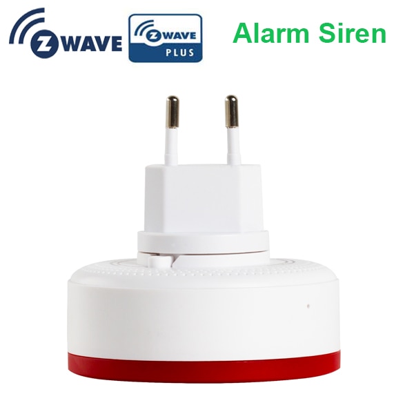 Europe 868.42mhz zwave alarm flash siren 85db red flash light zwave