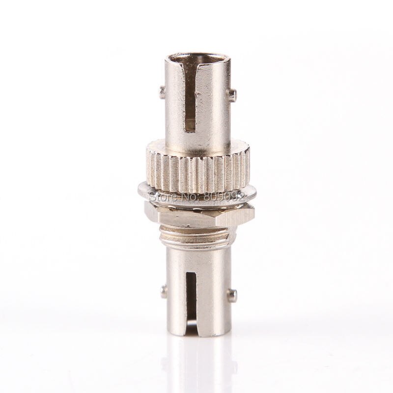 10pc ST-ST Fiber Optic Adapter Connector Optical Coupler Metal Single Multi Mode connector adapter