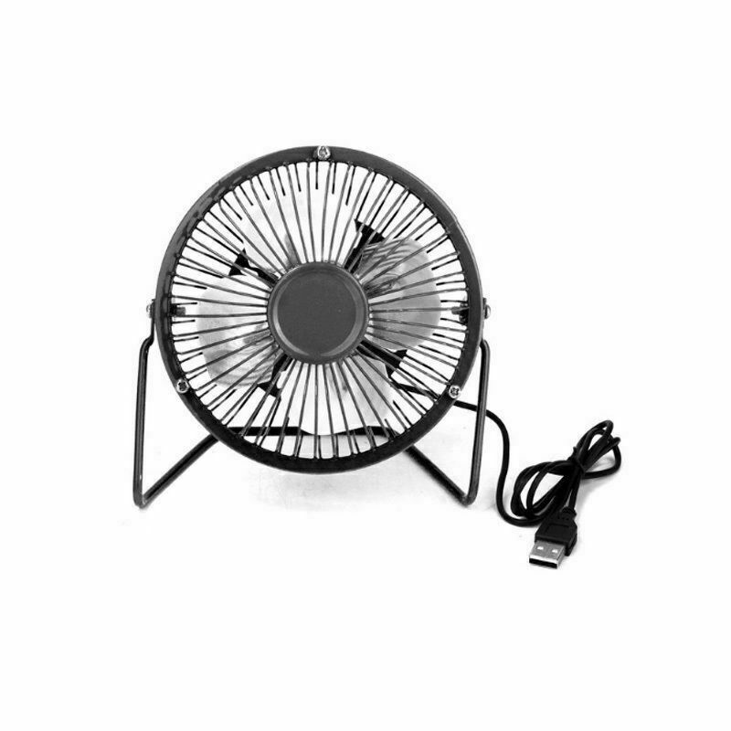 4 inch mini metalen usb-bureauventilator luchtkoeler thuiskantoor tafelkoelventilator