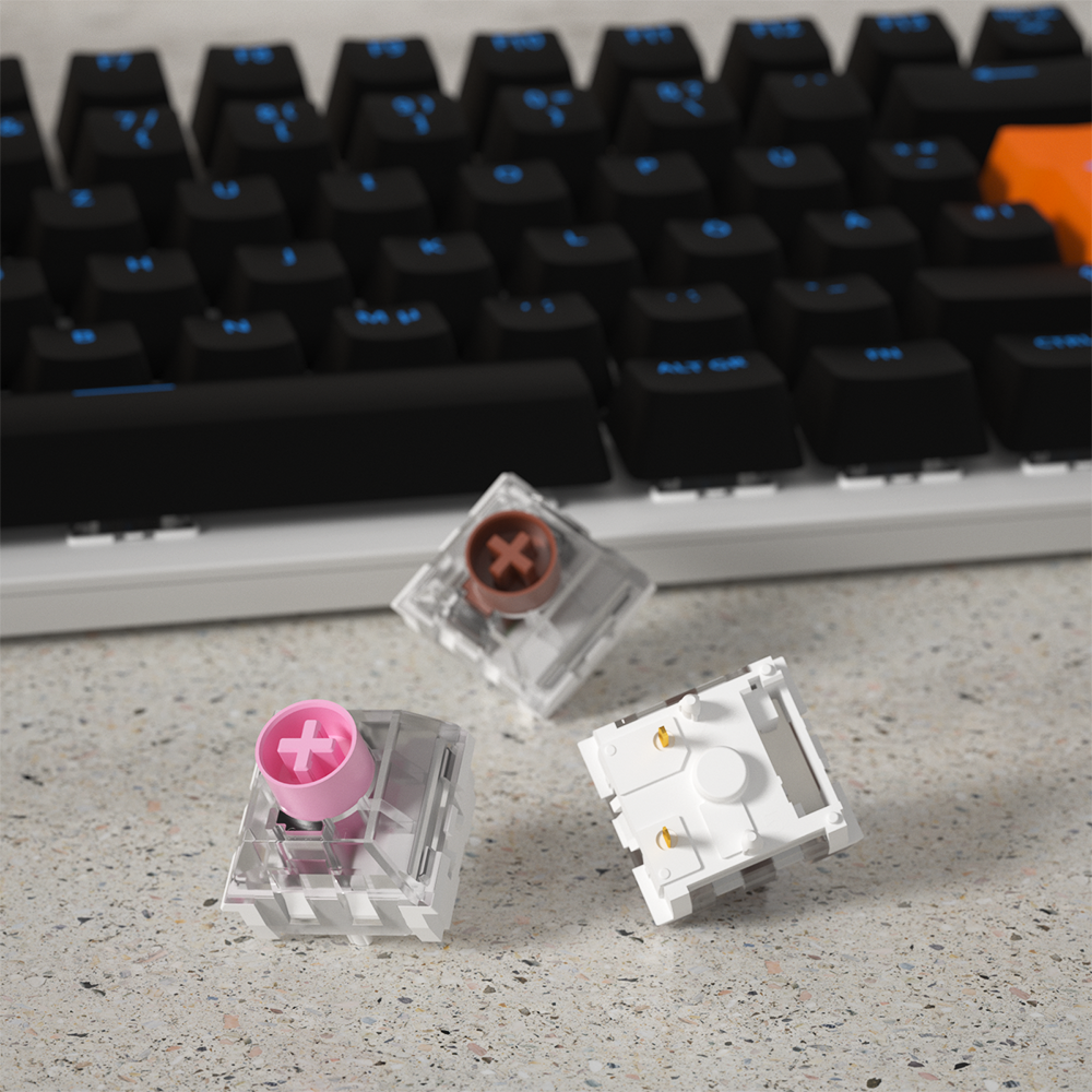 1/3/5pcs Kailh Box Silent Pink Brown Keyboard Switch Mechanical Keyboard Switch 3Pins Linear Tactile