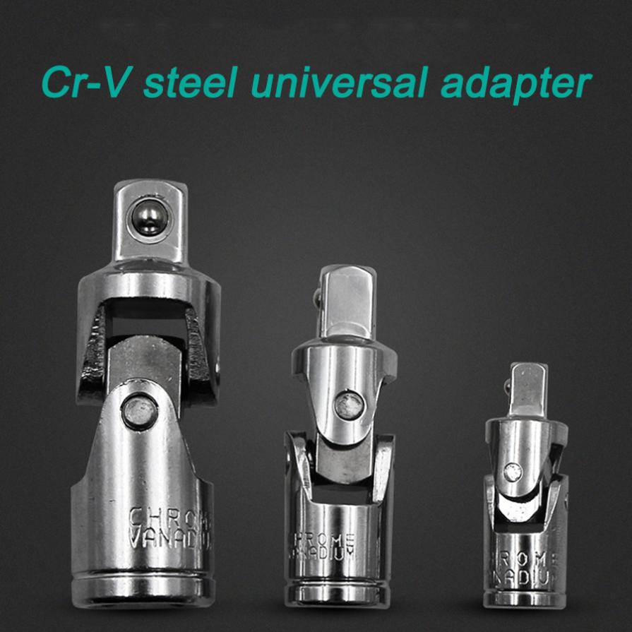 Wrench Sleeve 360 Degree Socket Wrench Joint Swivel Knuckle Joint Air Impact Wobble Socket Adapter Hand Tool 1/2 3/8 1/4
