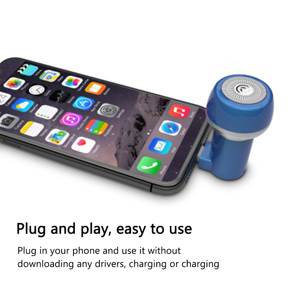 Magic Mini Electric Shaver For Cell Phone Outdoor Travel Portable Micro-USB Electric Razor Trimmer Machine For Shaving