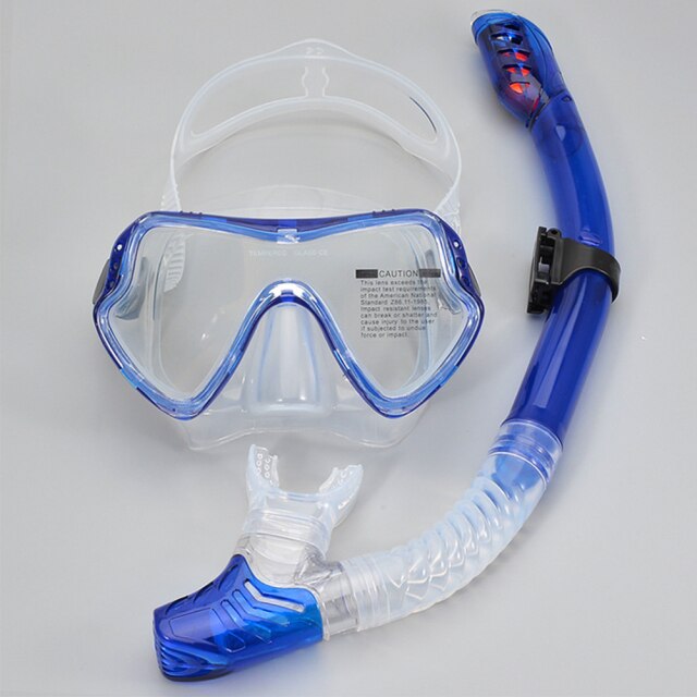 Scuba Diving Mask Silicone Mask Snorkel Anti-Fog Diving Mask Snorkel Full Dry Tube Underwater Swim Equipment: 9