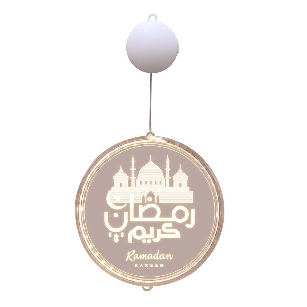 Lanterne Led pour décoration islamique du Ramadan Mubarak, luminaire décoratif d'intérieur, idéal comme: A