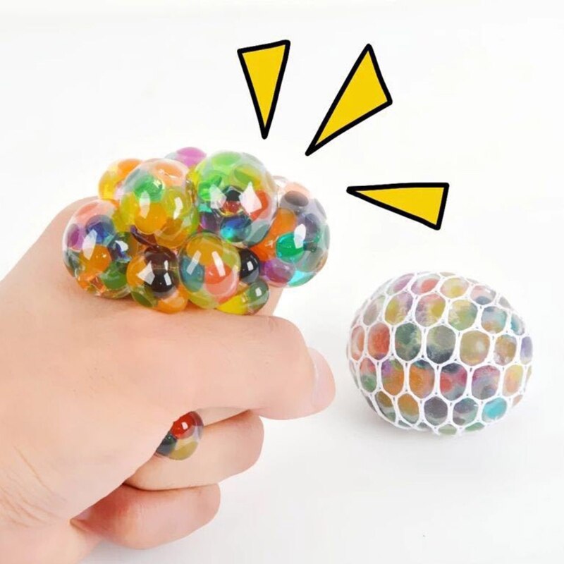 Sensorischer zappeln-Handball, quetschball mit traubenmotiv, neuartiger Gag-Ball, stressabbau, netzball für erwachsene, Ideal zum abbau von druck und angstzuständen