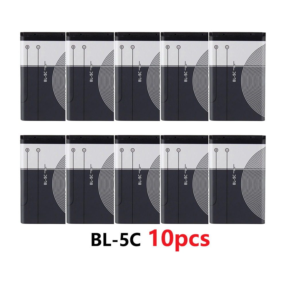 BL-5C Phone Battery BL5C BL 5C Battery for Broadcast Radio / Nokia 2112 2118 2255 2270 2280 2300 2600 2610 3125 3230: Gold