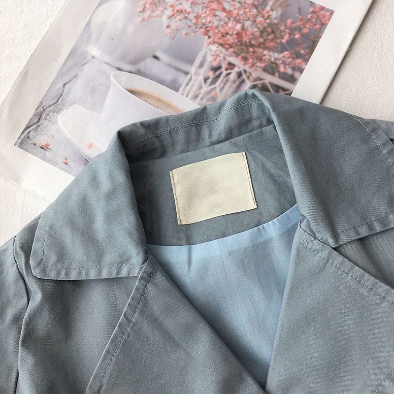 Mode Tiener Meisjes Windjack Meisje Roze Jas Dubbele Borst Jassen Voor Jassen Kinderen Blauwe Jas Kids Outfits Trenchcoat