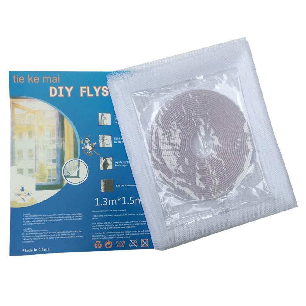 Indoor Insect Fly Screen Curtain Mesh Bug Mosquito Netting Door Window for home protective product #C