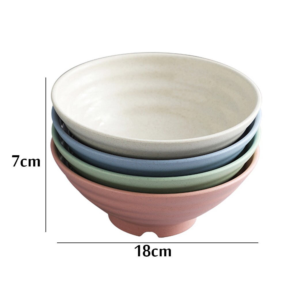 Wheat Straw Anti-Fall Bowl Dinner Bowl Bamboo Fiber Divided Dining Bowl Cartoon Snack Tray Breakfast Dishes Kitchen Tableware