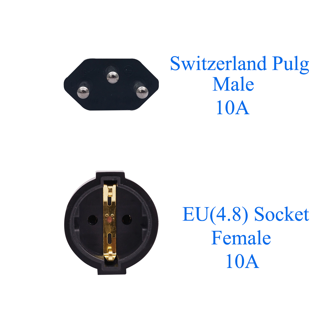 JORINDO CH ZU EU, 3 Stift Schweizer buchse Adapter Schweizer EU Deutsch stecker Adapter konverter stecker WA-0181 Schweizer stecker drehen zu Französisch stecker