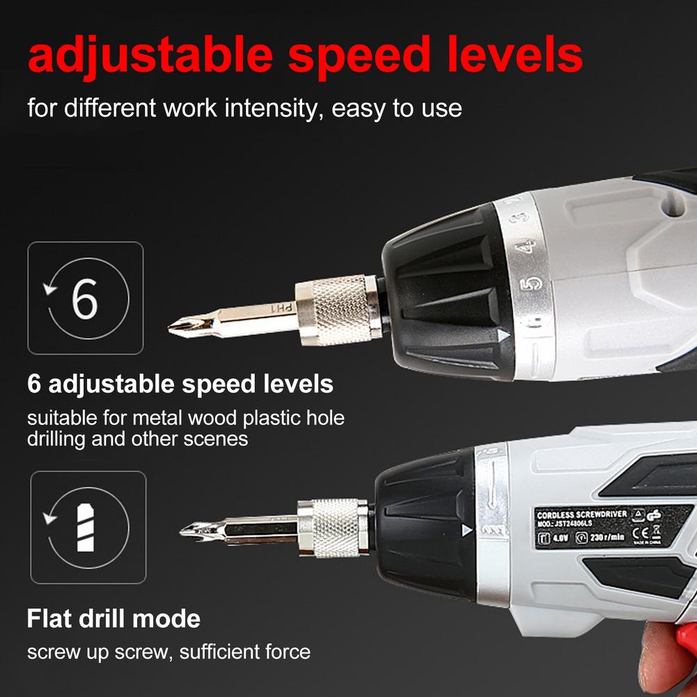 Perceuse multifonction à batterie au Lithium, perceuse Rechargeable, tournevis électrique, tournevis électrique, ensemble multifonction au Lithium