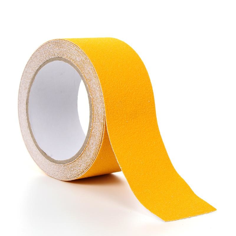 Outdoor Anti-Slip Tape Stickers High Friction Non Slip Tape Abrasive Adhesive For Stairs Safety Tread Step Bath Kitchen Gadgets: yellow