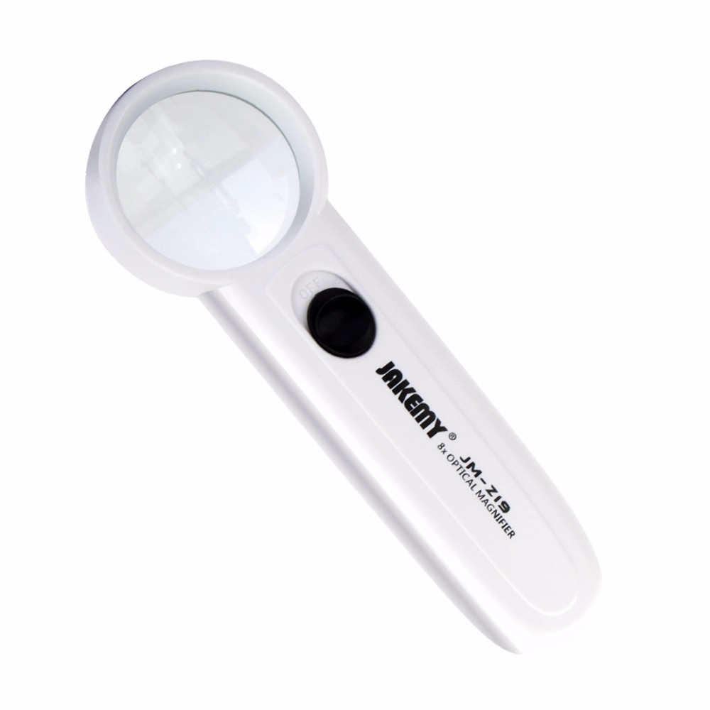 JM-Z19 Portable 8X Optical Magnifier with LED Light