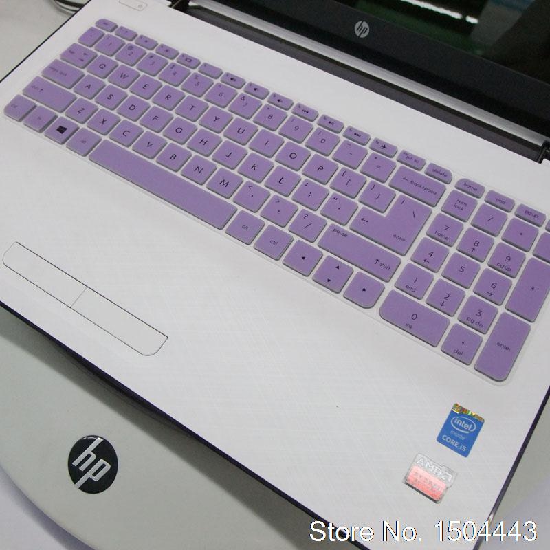 15.6" Laptop Keyboard Protector Skin - Ultra-thin Silicone Dustproof Cover for HP Pavilion Envy 15 Series: Purple