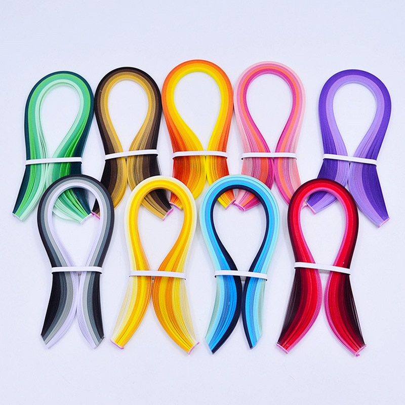 Bandes Papier Pour Quilling 120 Pièces - 7mm X 54cm, Bleu Foncé, Loisir Créatif DIY