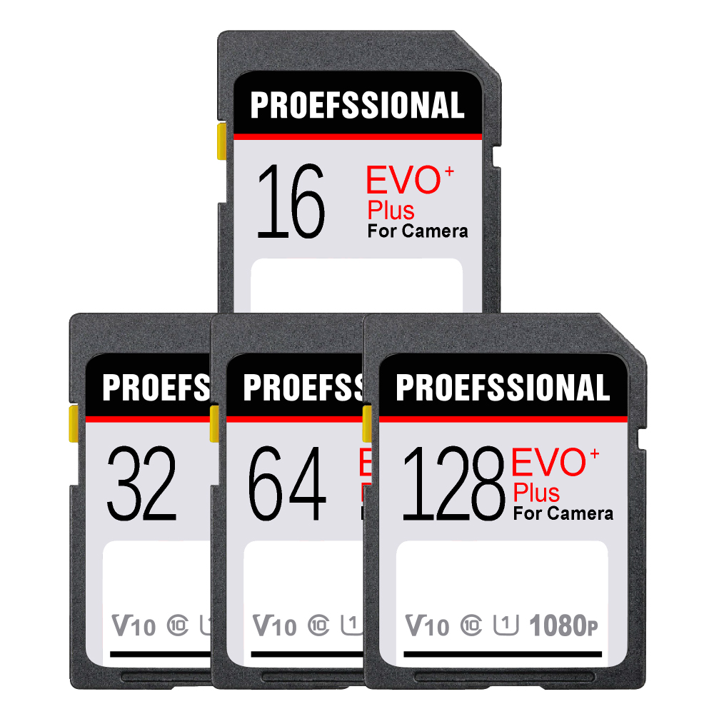 SD-kaart 32 GB 64 GB 128 GB Geheugenkaart 16 gb cartao de mem nostra SD-kaarten 256 GB voor HD 1080p en 4K videocamera