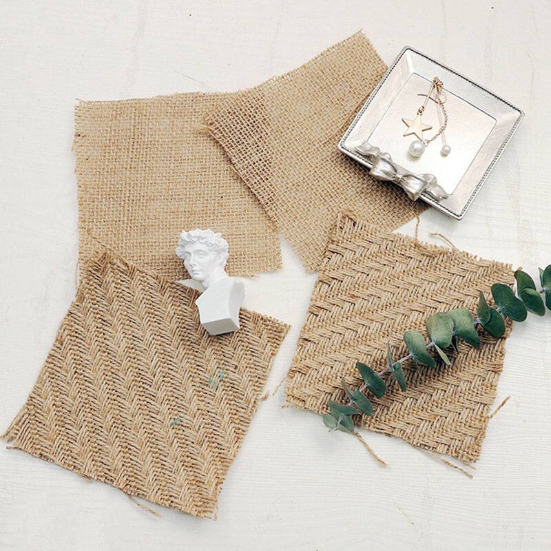 Hand-woven Hemp Rope Mat & Placemats Cloth INS Photography Props for Fruit Food Photo Studio Background Accessories Fotografia