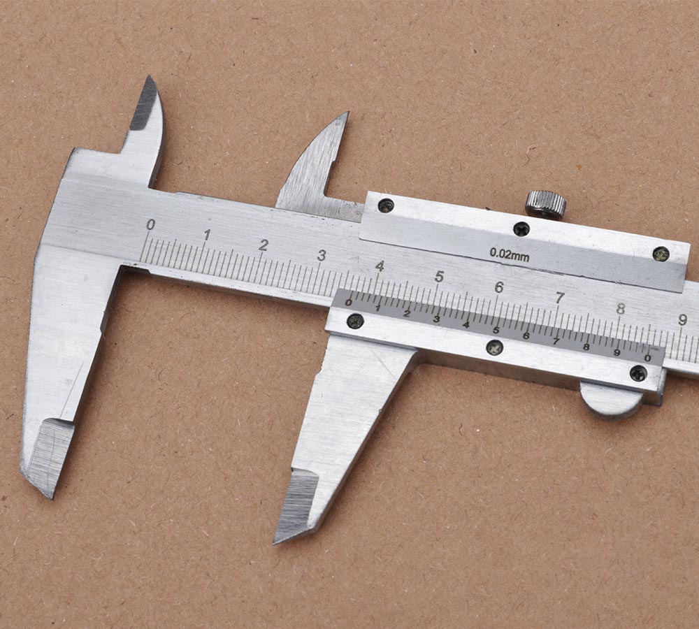 Pied à coulisse métal acier au carbone acier inoxydable 0-150mm outil de mesure polyvalent