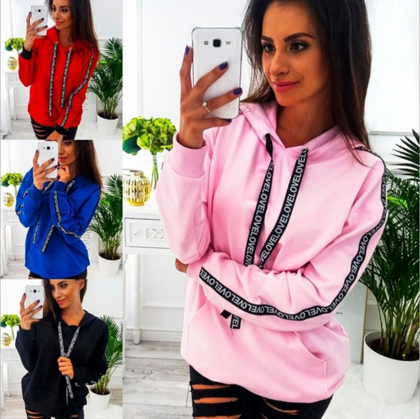 Womens Sweater Plus Size Lange Mouwen Effen Hoodies Hooded Trui Casual Top Singels Poleron Sudadera Con Capucha