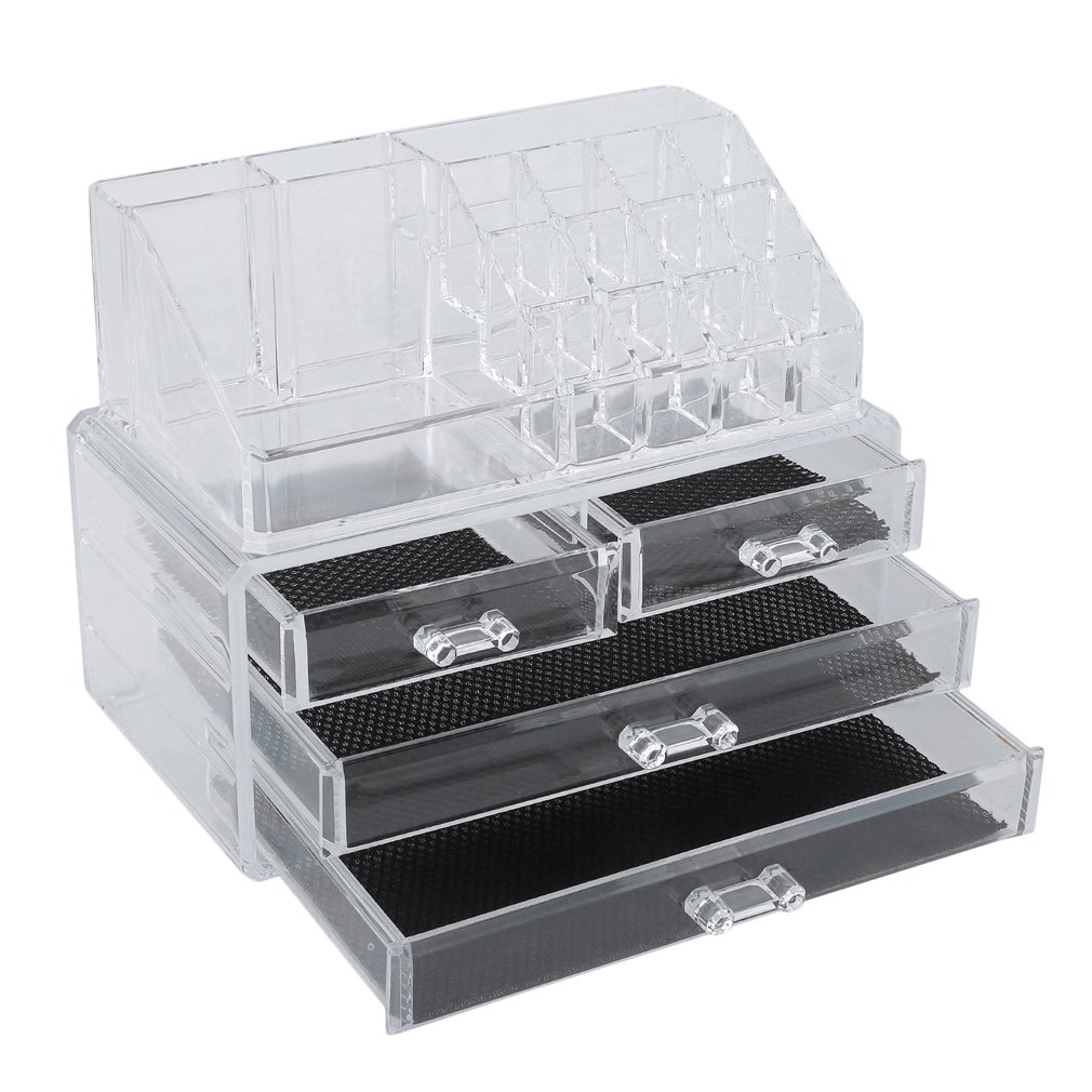 Leather/Wood Ring Necklace Jewelry Storage Organizer Container Casket Display Grids Watch Box Winder Classic Packaging Holder#2