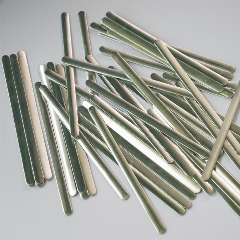 100 stk/pose selvklebende metall flat aluminiumstråd - aluminium nesebro stripe gjør-det-selv-tilbehør håndverk gjør-det-selv håndlaget maske