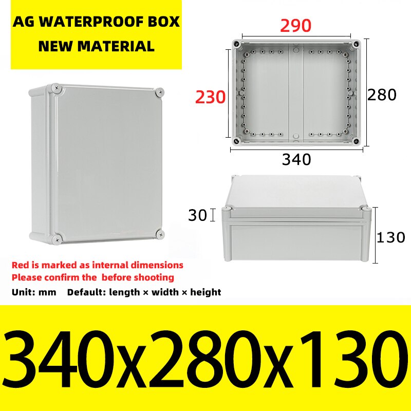 Big Size Outdoor Waterproof Case Enclosure Plastic Box Electronic Project Case Waterproof Junction Box for Electronics
